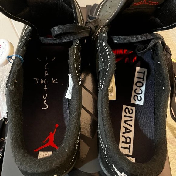 Travis Scott Black Phantom Air Jordan 1 Low OG SP - Picture 5 of 8